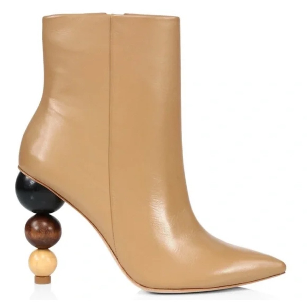 Flaw* Cult Gaia Venus Bauble-Heel Leather Ankle Boot 38